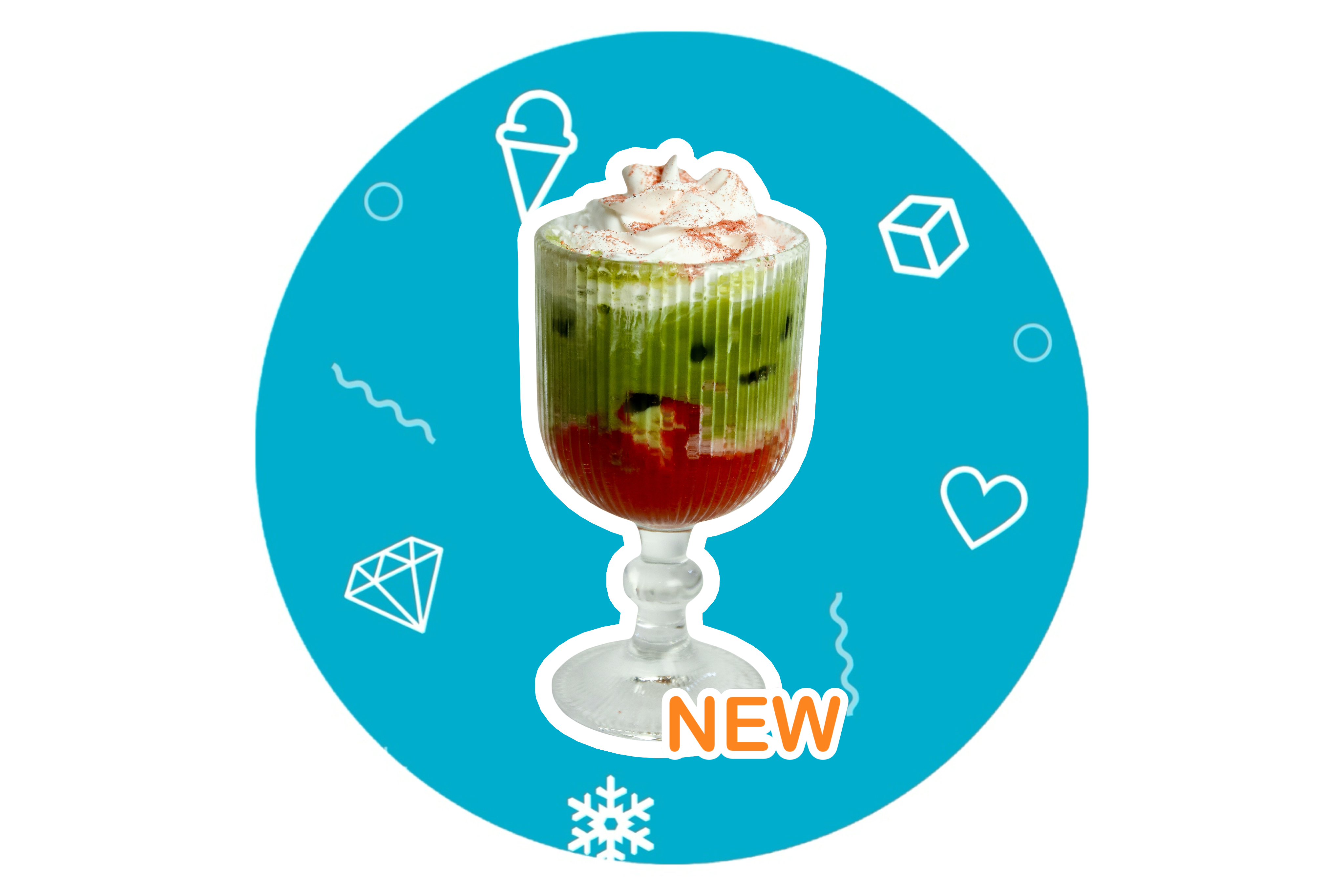 Матча з полуницею